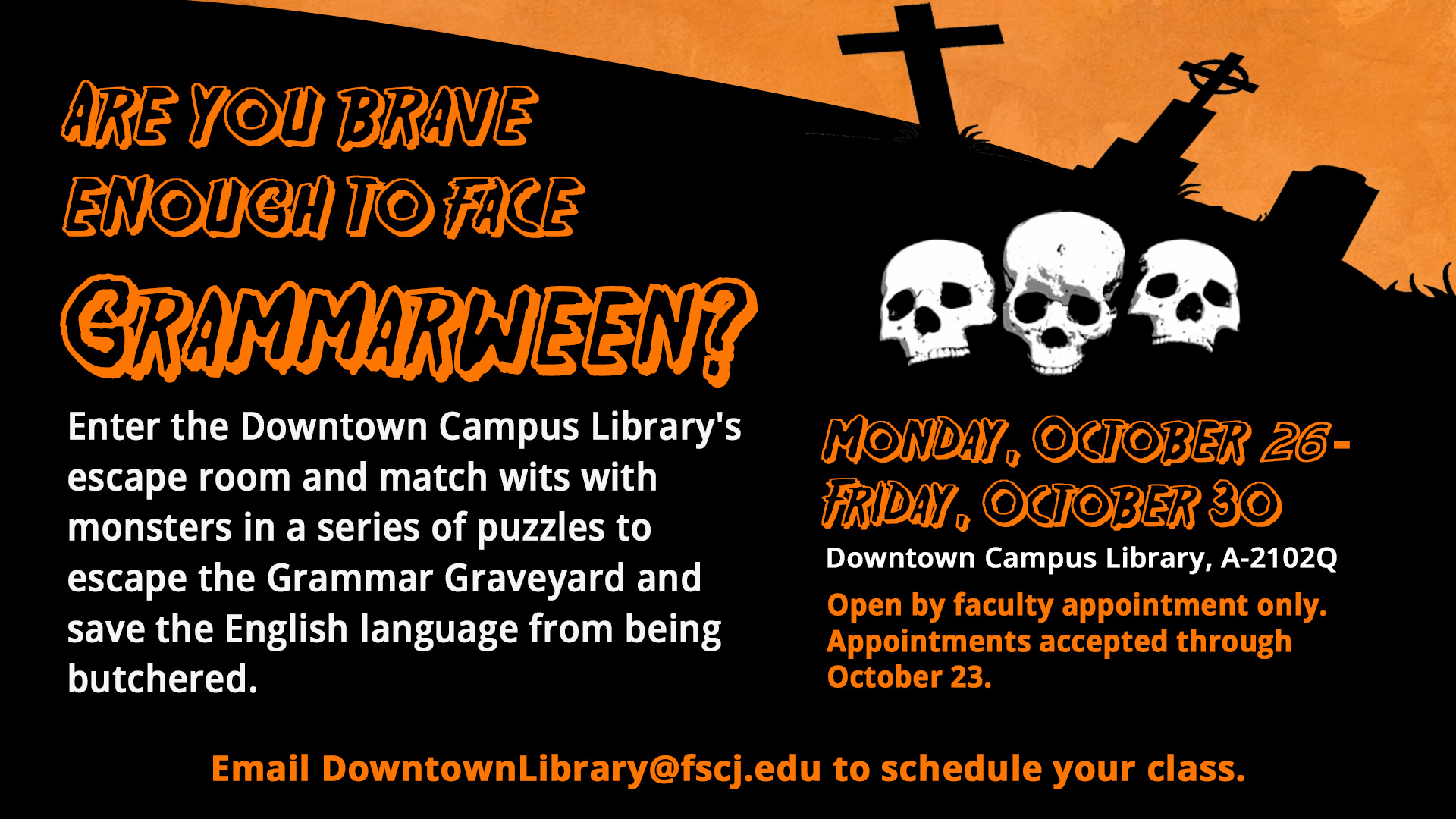 Grammarween Escape Room: Downtown